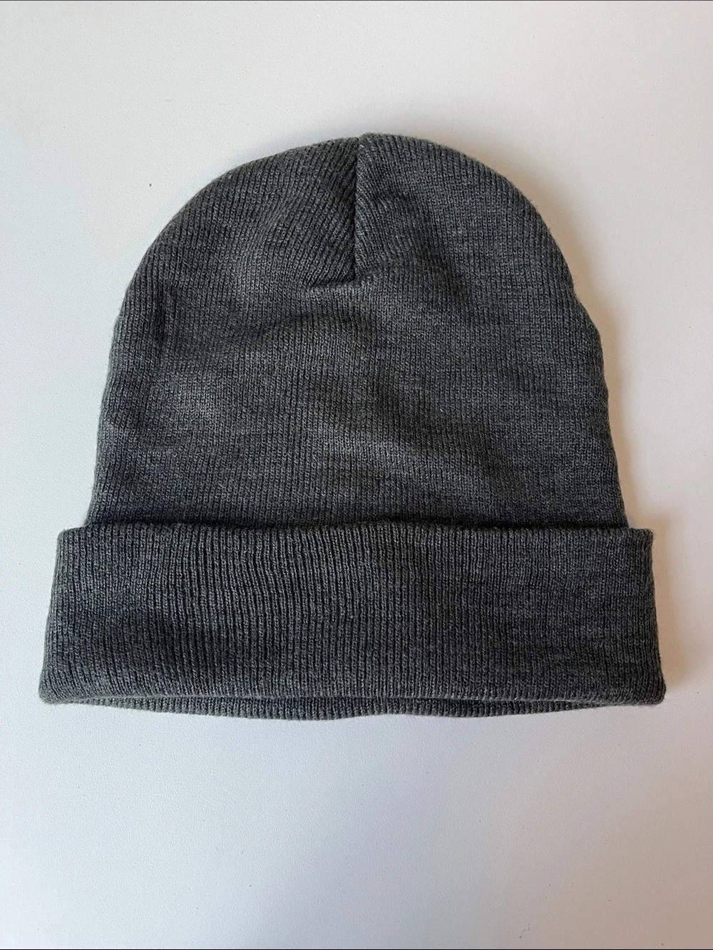 Carhartt Dark Gray Beanie with Gold Logo Patch